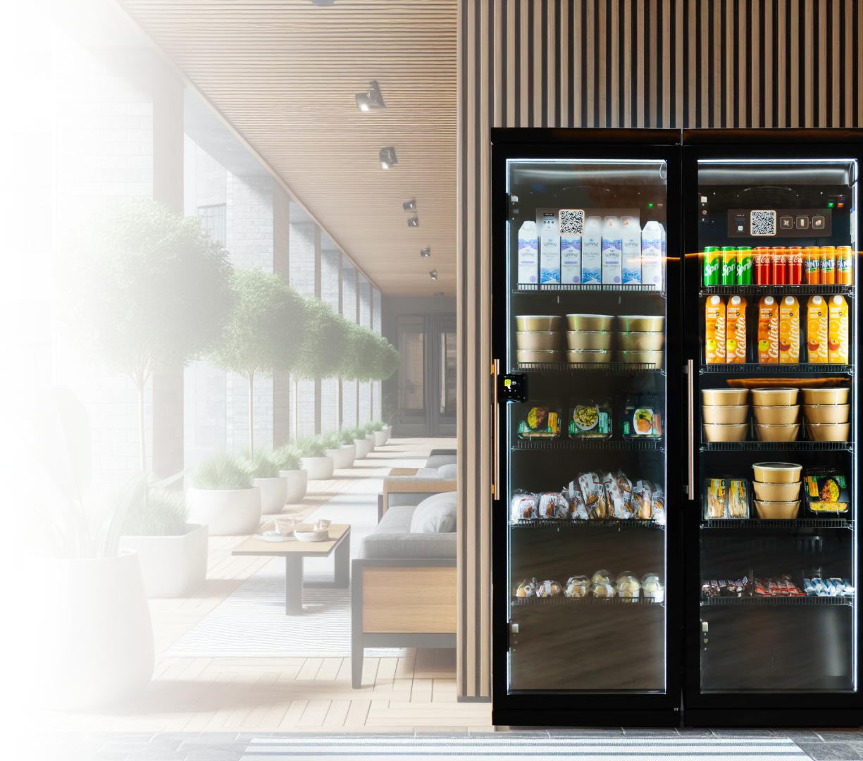 Fridge in residential area